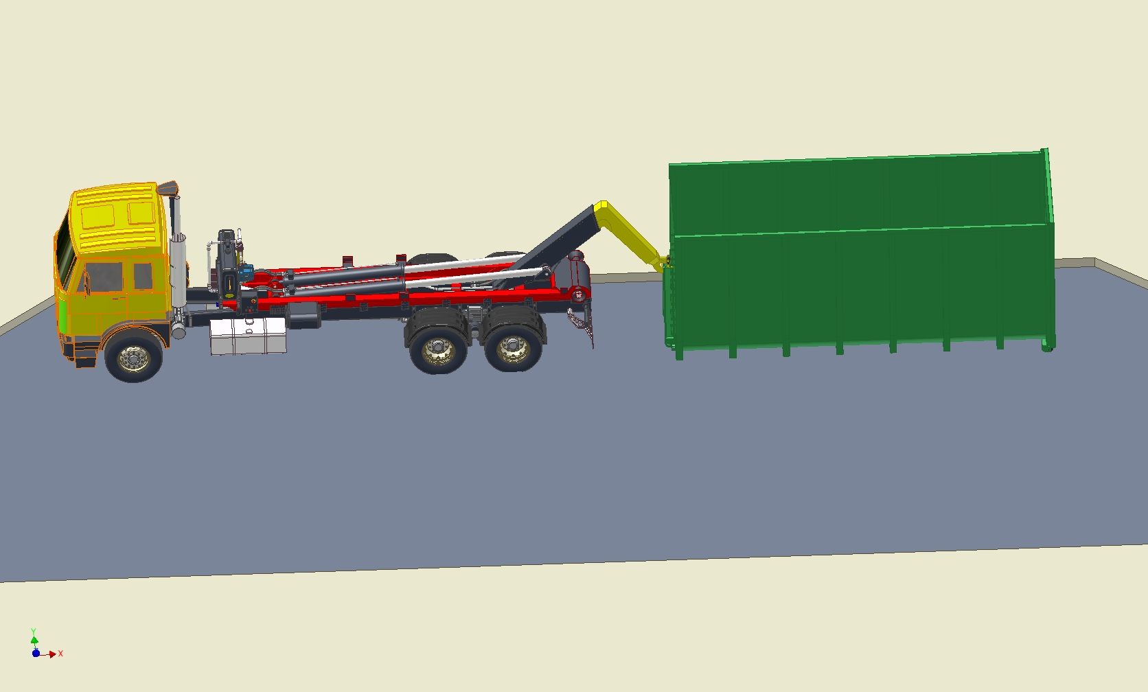 MAZ-6303挂钩装载车